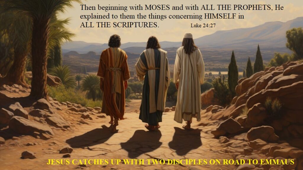 Jesus on road to Emmaus